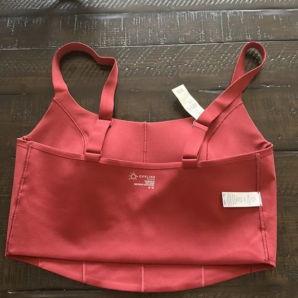 NEW OFFLINE by Aerie Real Me Hold Up Corset Sports Bra Size M Med-High Support