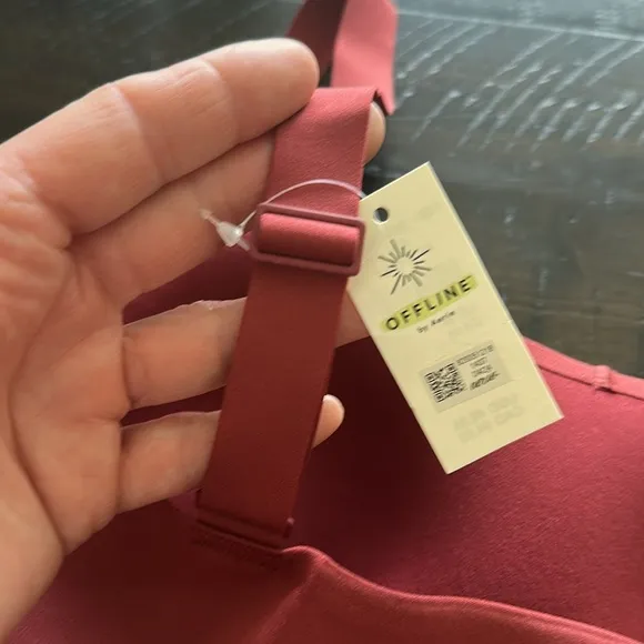 NEW OFFLINE by Aerie Real Me Hold Up Corset Sports Bra Size M Med-High Support