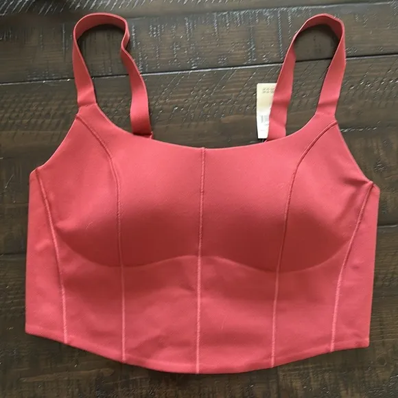 NEW OFFLINE by Aerie Real Me Hold Up Corset Sports Bra Size M Med-High Support