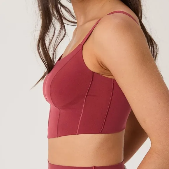 NEW OFFLINE by Aerie Real Me Hold Up Corset Sports Bra Size M Med-High Support
