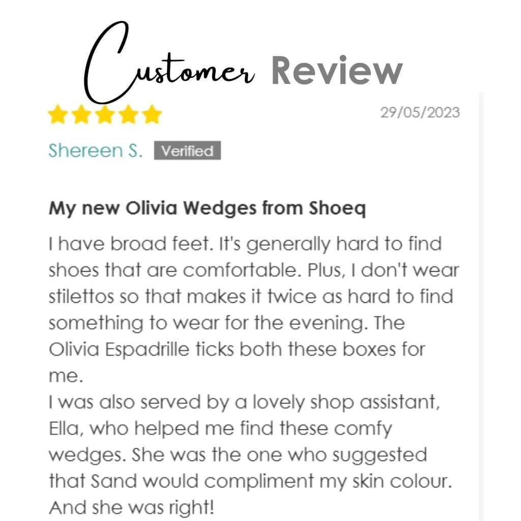 Olivia Espadrille Wedge in Sand