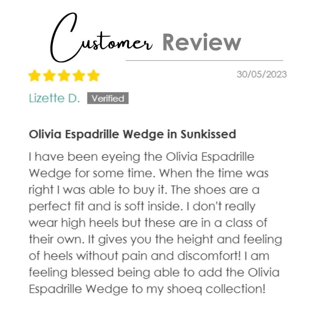 Olivia Espadrille Wedge in Sunkissed