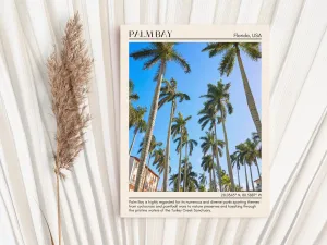 Palm Bay Minimal Wall Art, Florida, USA