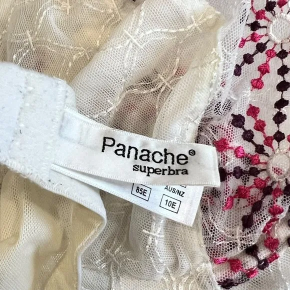 Panache Superbra Erin 6066 32E Colorful Purple Pink Bra
