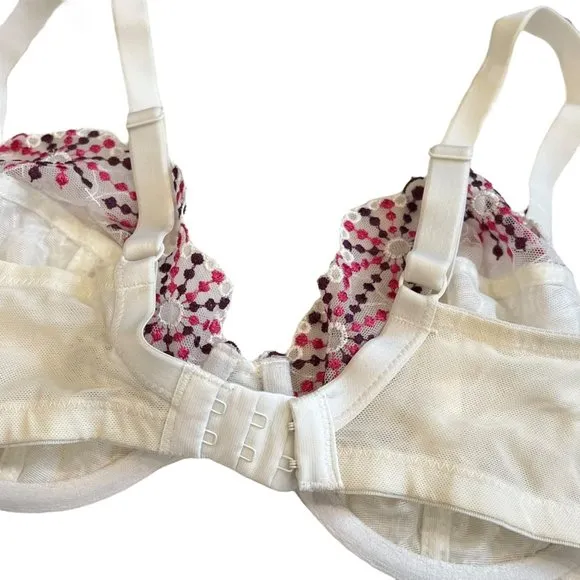 Panache Superbra Erin 6066 32E Colorful Purple Pink Bra