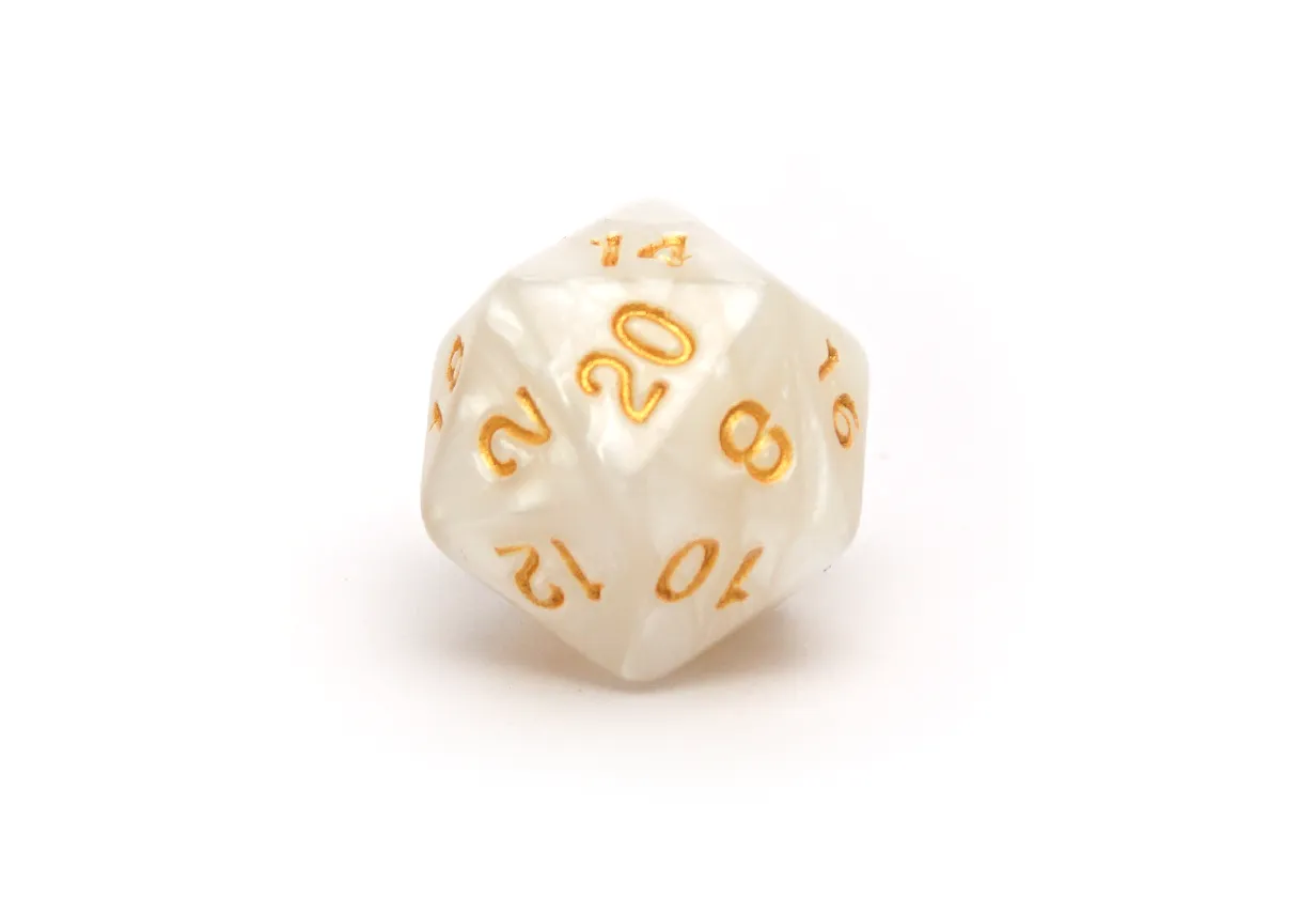 Pearlescent Dice - True Pearl
