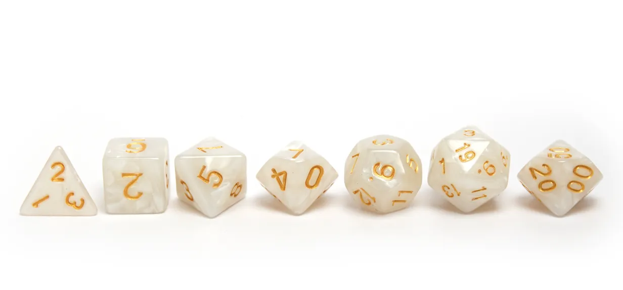 Pearlescent Dice - True Pearl