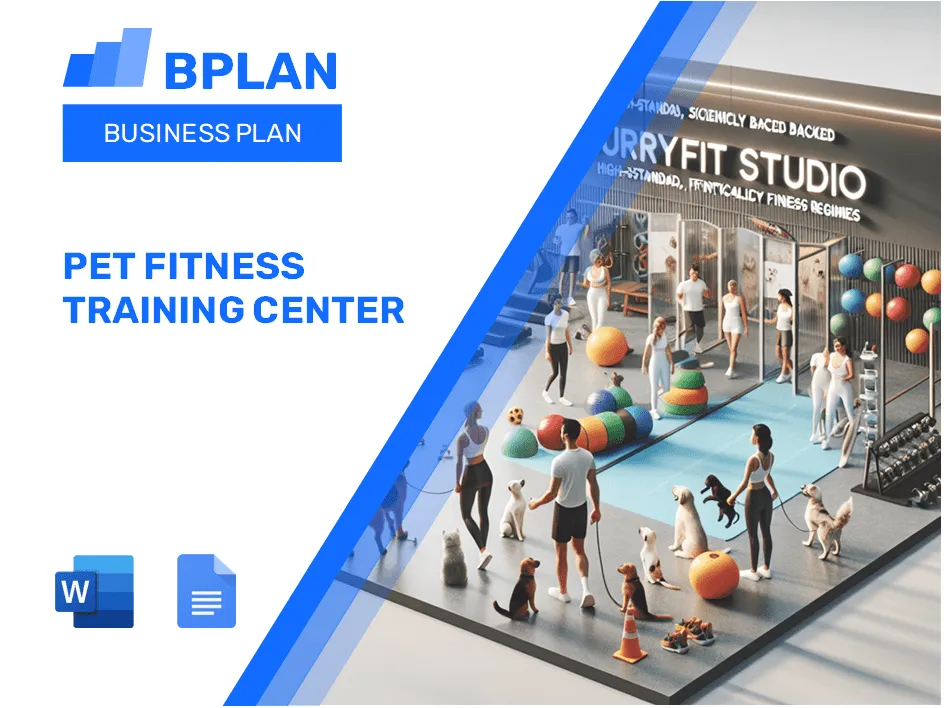 Pet Fitness Training Center Business Plan