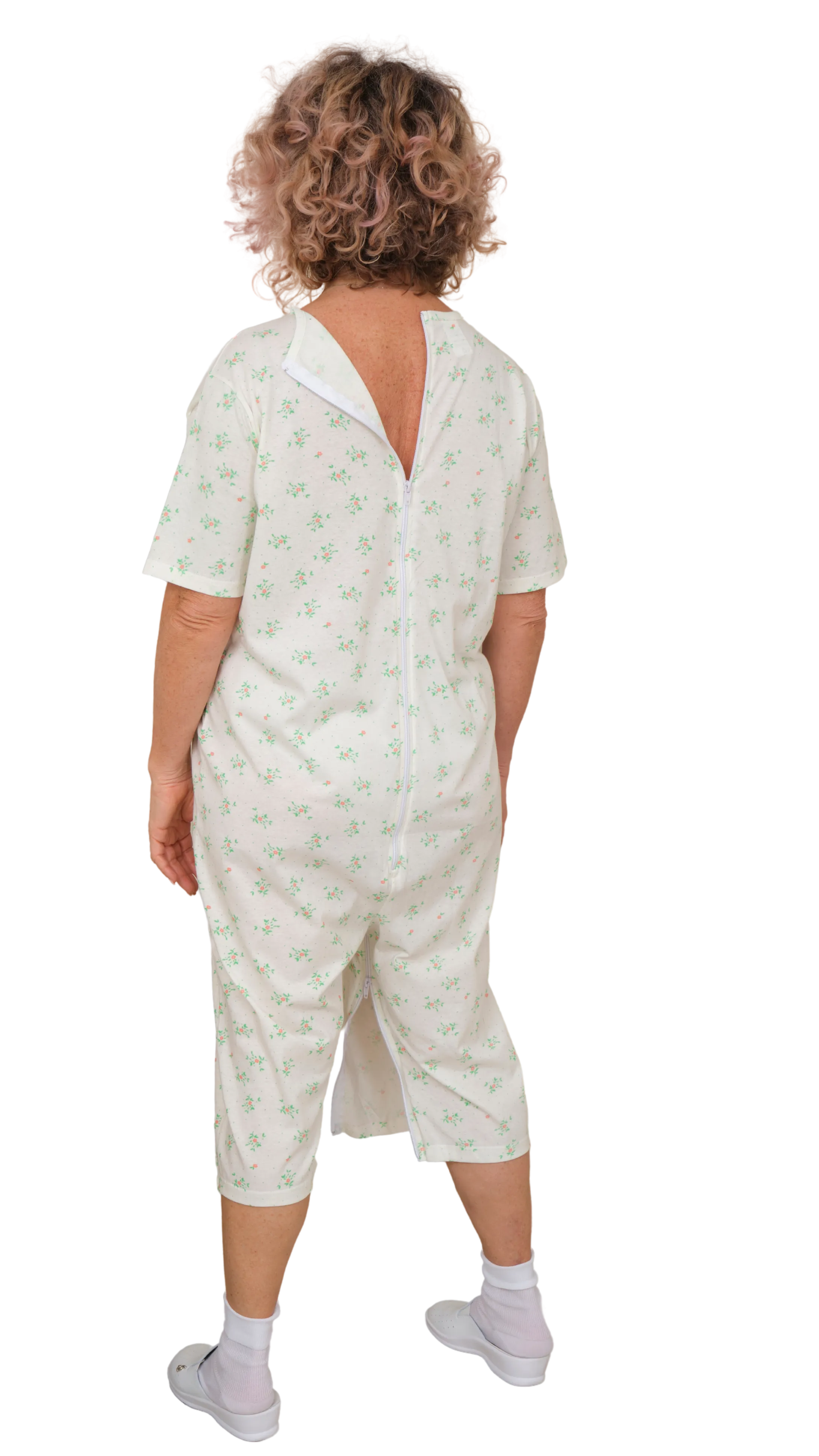 Pigiama Sanitario estivo manica corta pantalone corto con cerniera interno gamba 100% cotone- 9012/6