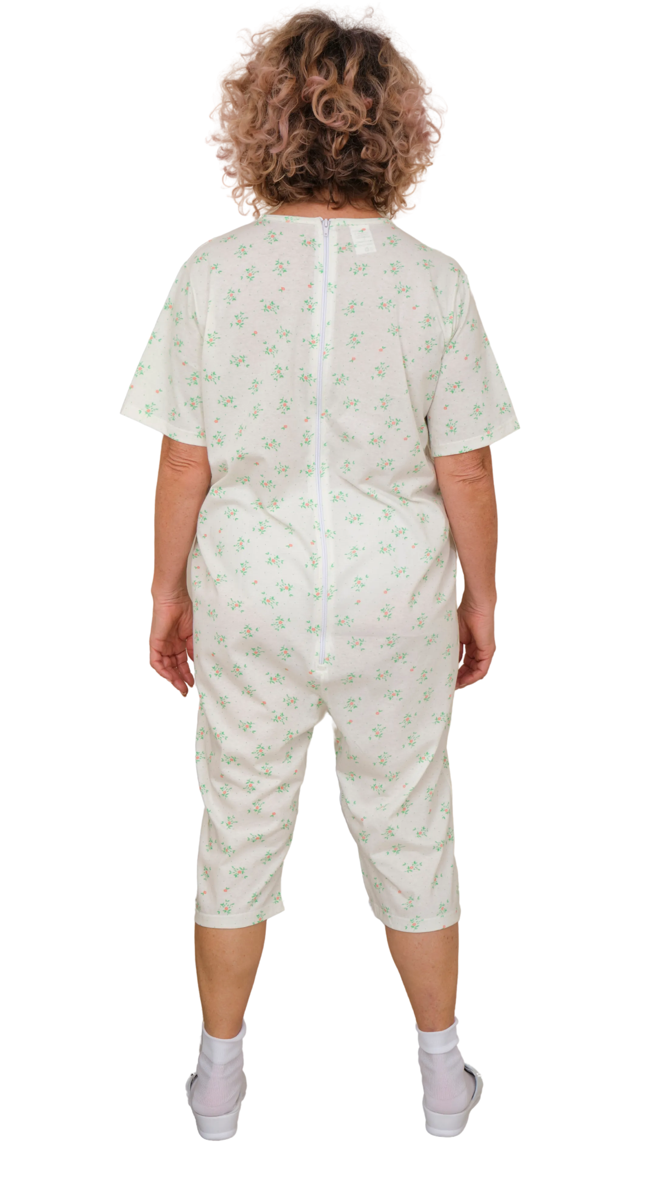 Pigiama Sanitario estivo manica corta pantalone corto con cerniera interno gamba 100% cotone- 9012/6