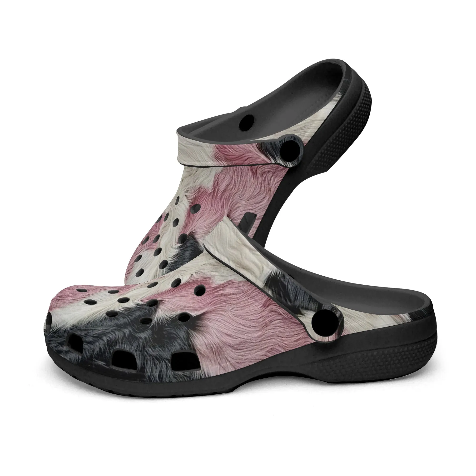 Pink Cow Print Clogs – Trendy & Comfortable Farm-Inspired Footwear