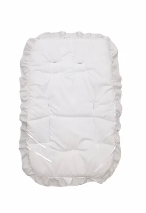 Plain white carseat liner