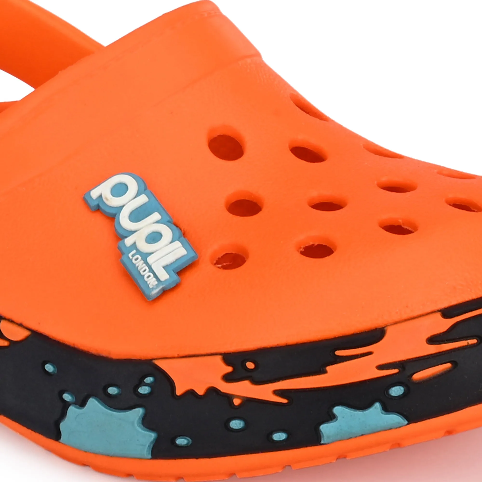Pupil London Light Orange Clogs (Wembley-02)
