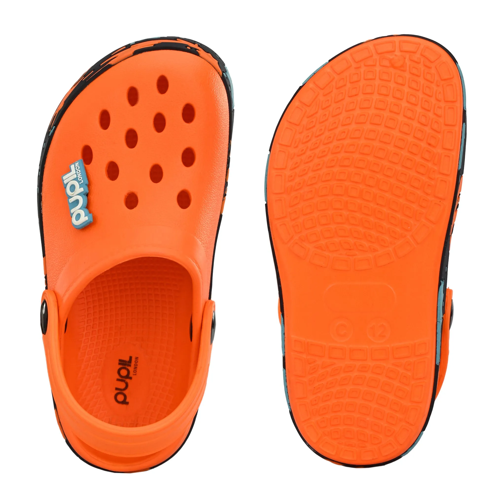 Pupil London Light Orange Clogs (Wembley-02)