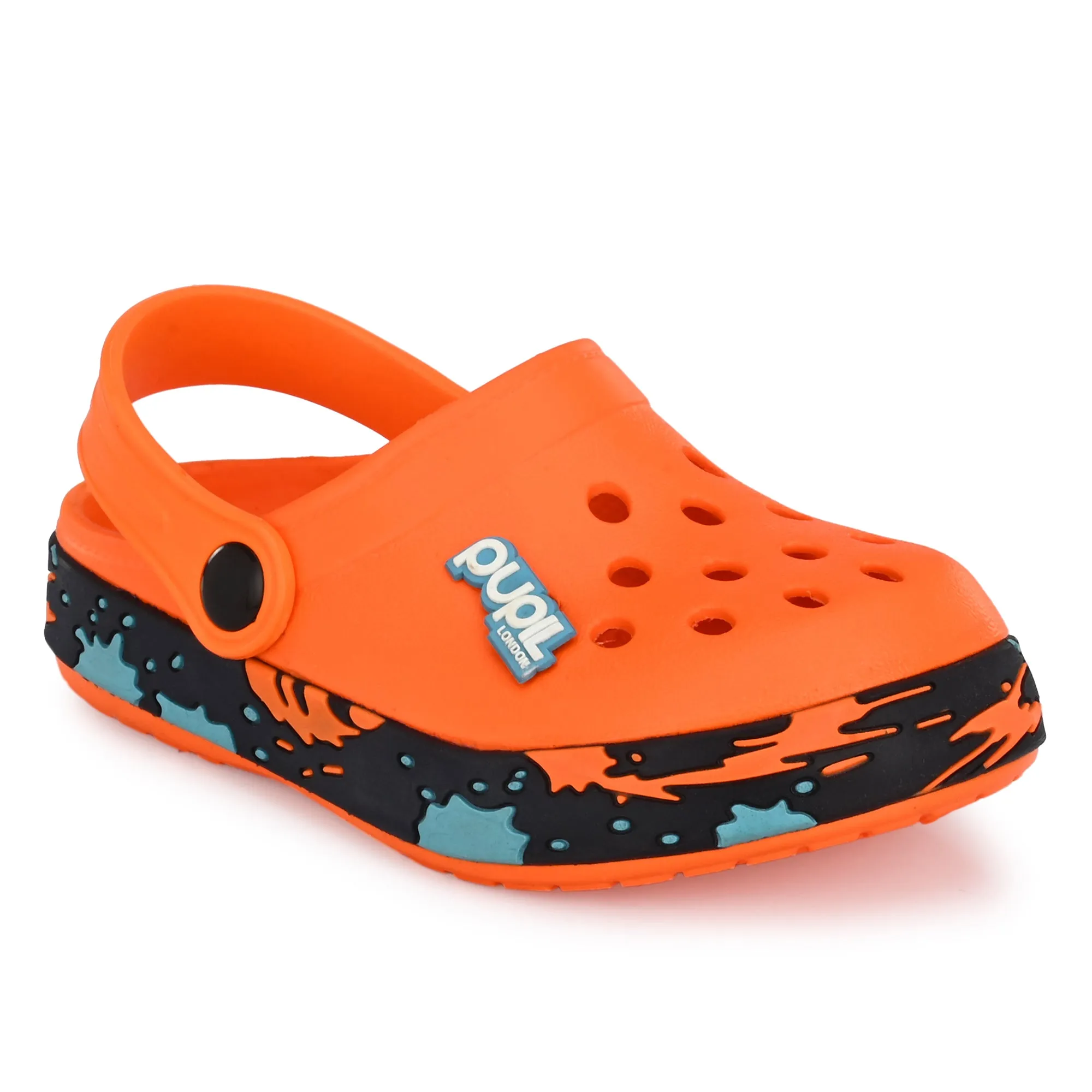 Pupil London Light Orange Clogs (Wembley-02)