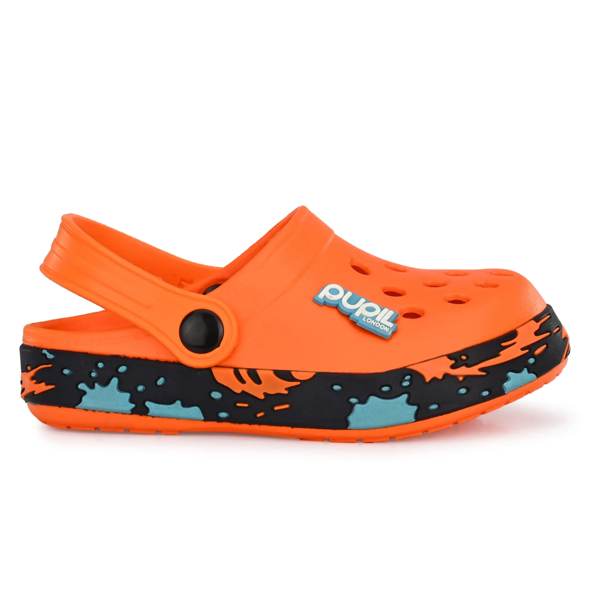 Pupil London Light Orange Clogs (Wembley-02)