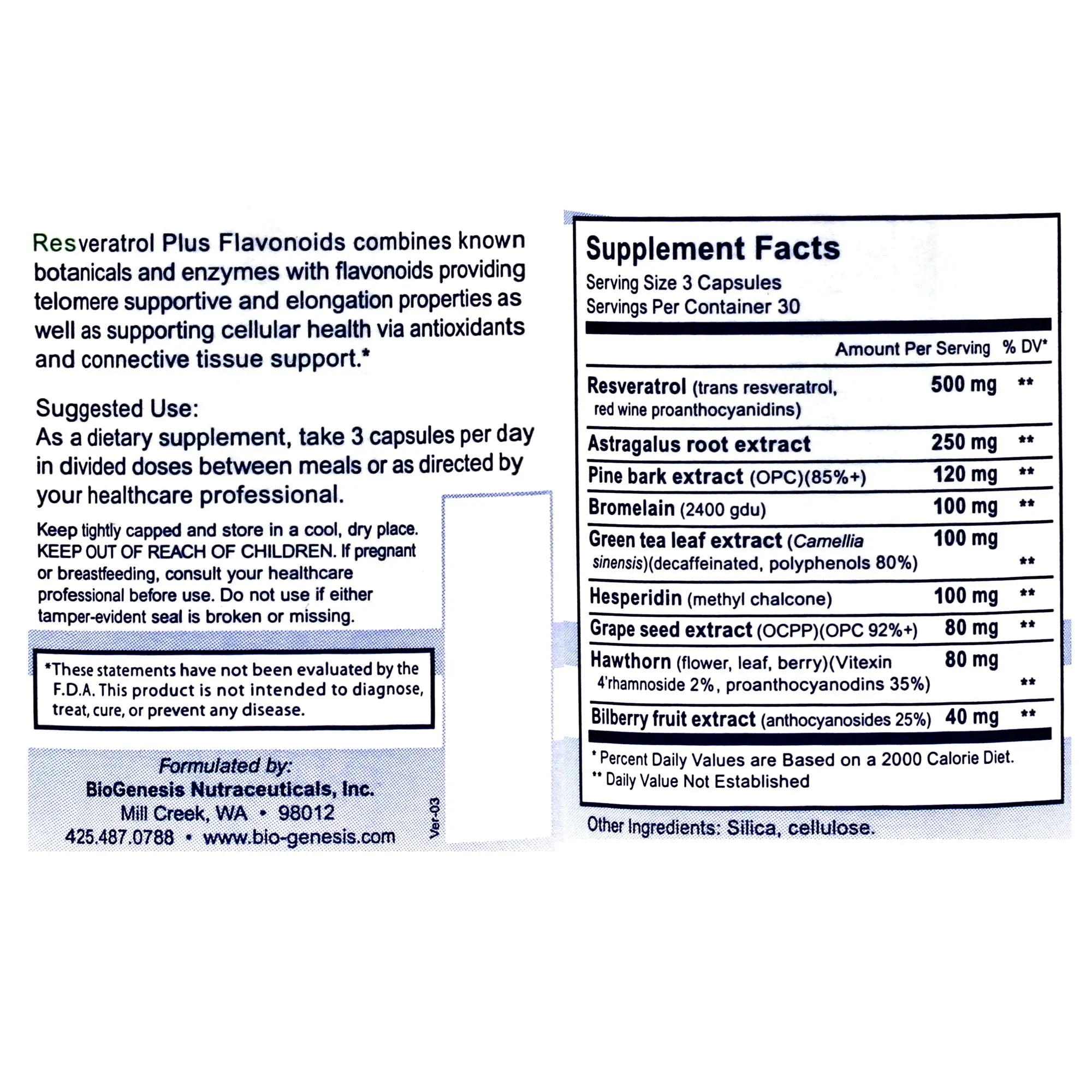Resveratrol Plus Flavonoids (Anti Aging)