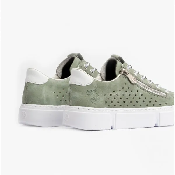 Rieker N5953-52 Womens Trainers Green