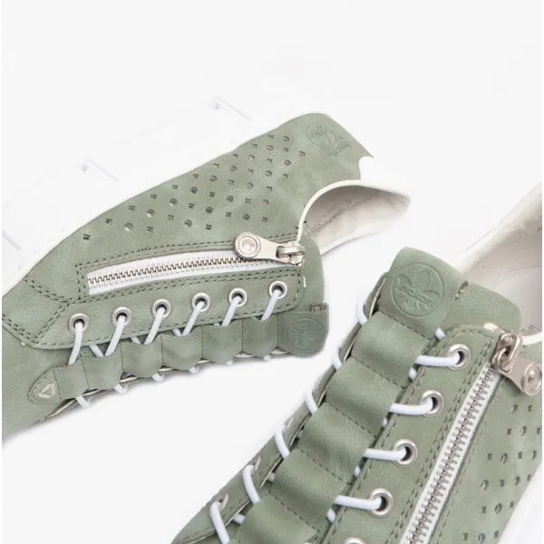 Rieker N5953-52 Womens Trainers Green