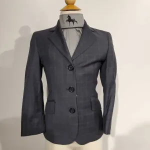 RJ Classics Navy with Pink Windowpane Hunt Coat Kids 6R