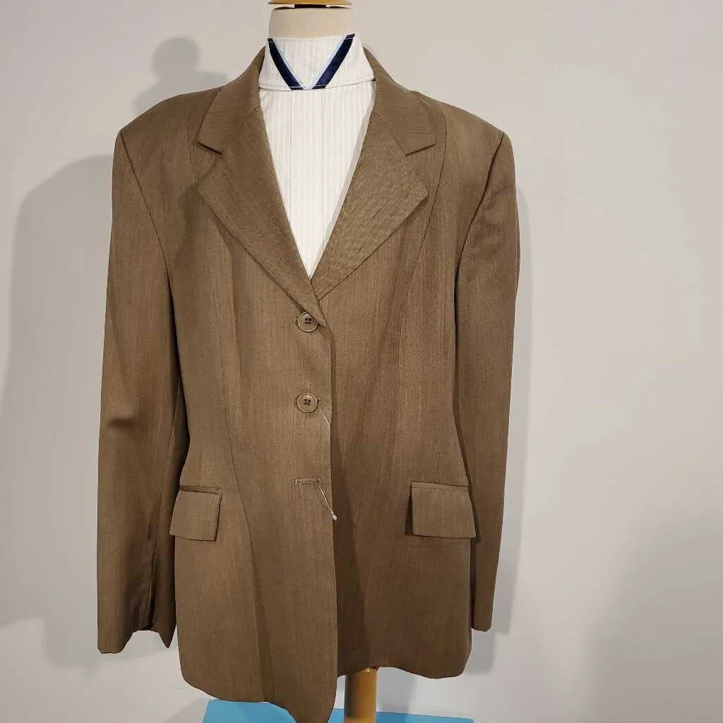 RJ Classics Taupe Hunt Coat 14R (small hole in back)