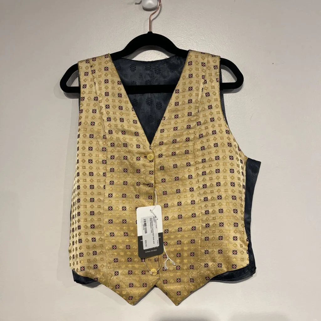 Saddleseat Connection Gold and Red Diamond Vest