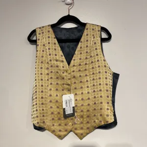 Saddleseat Connection Gold and Red Diamond Vest