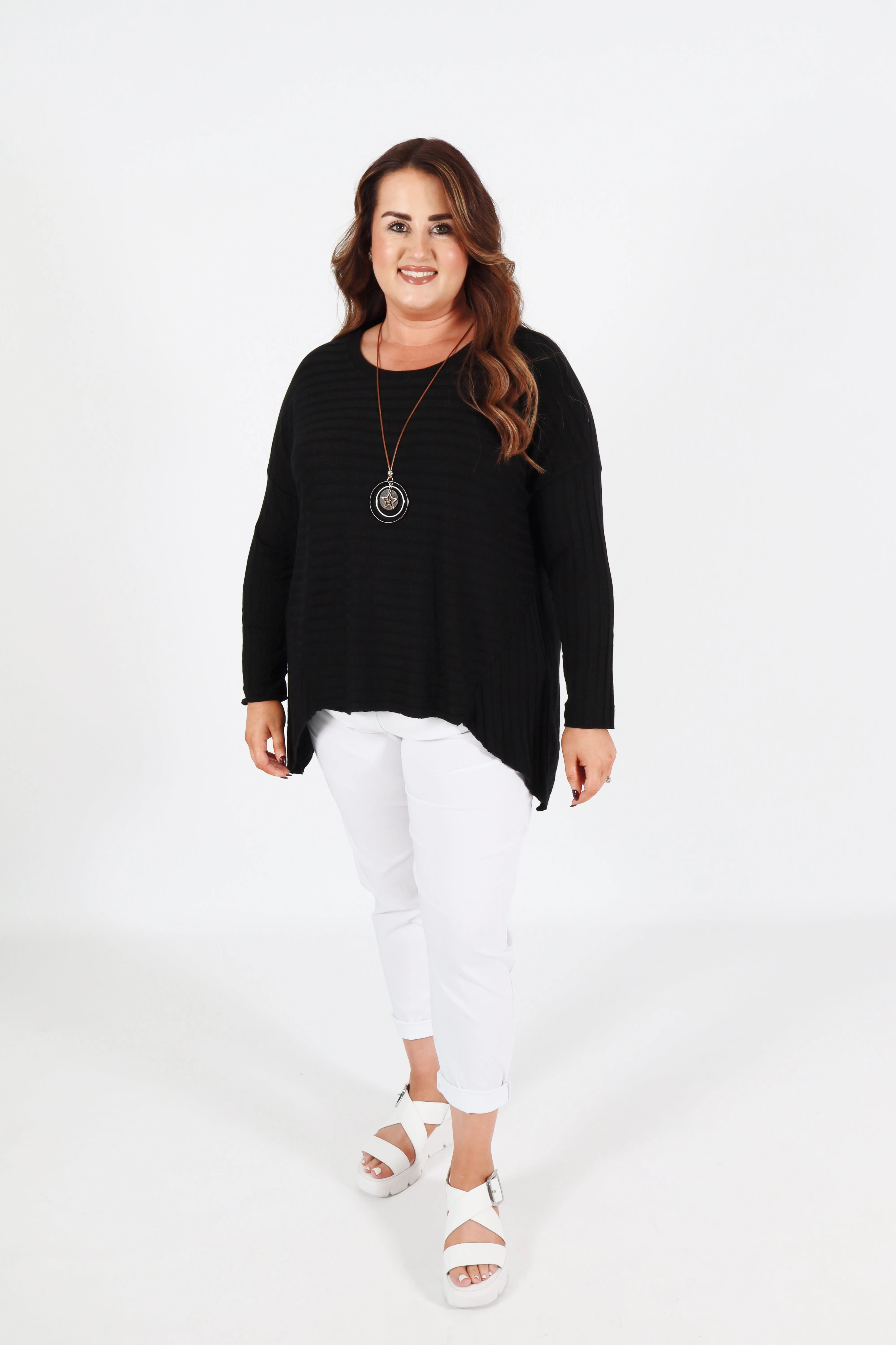 Sasha Knit Jumper in Black