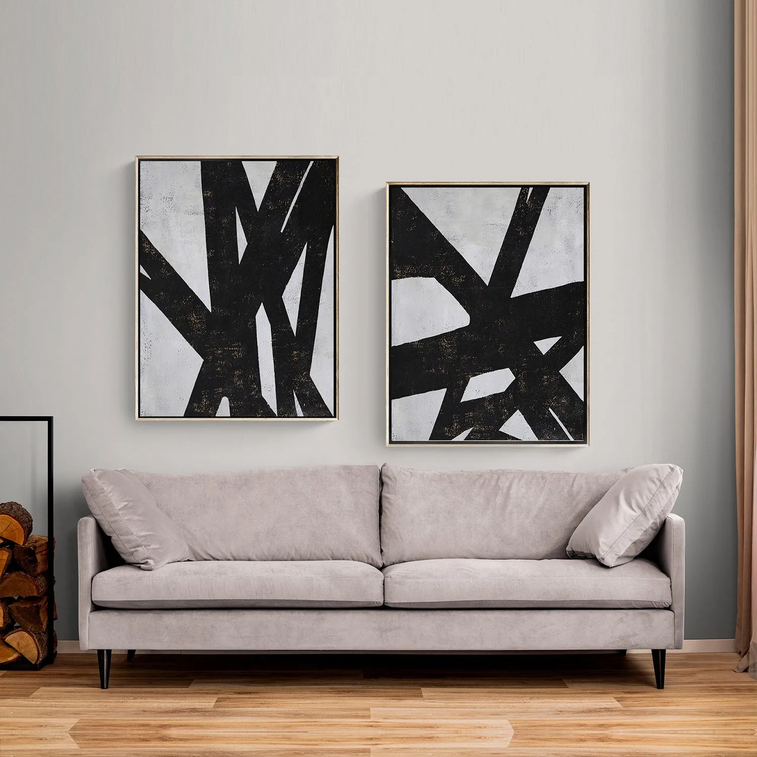 Set of 2 Minimal Geometric Art P23