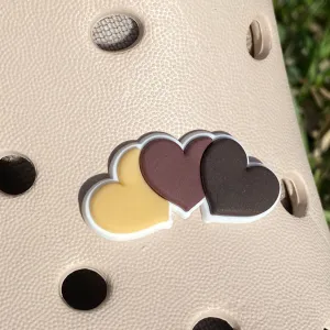 SHOE CHARMS - CHOCOLATE HEARTS
