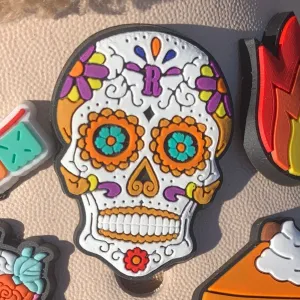 SHOE CHARMS - DAY OF THE DEAD SKULL