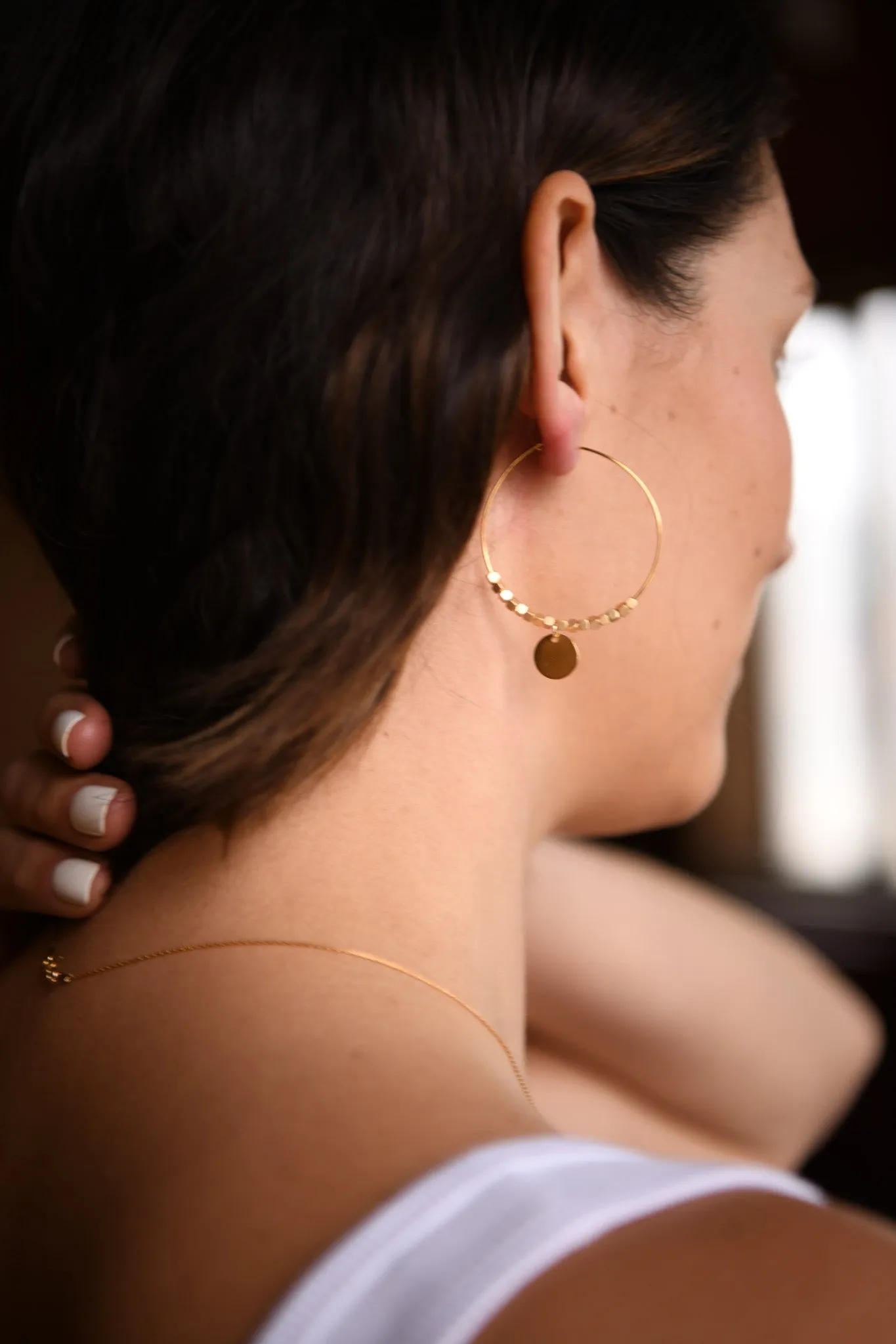 Sienna Gold Hoop Earrings