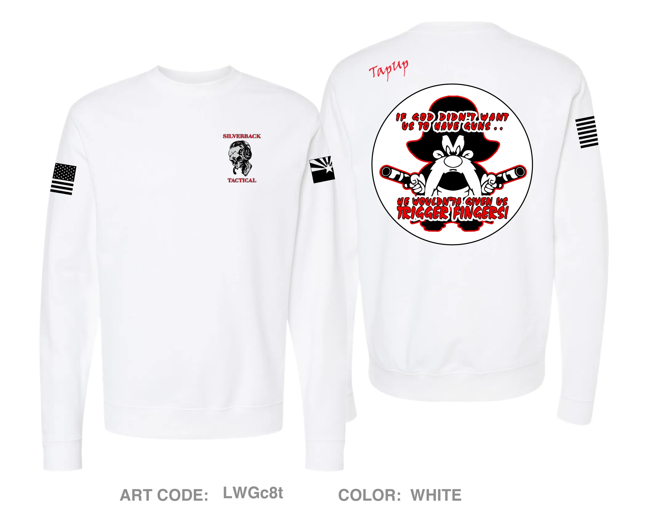 Silverback Tactical Comfort Unisex Crewneck Sweatshirt - LWGc8t