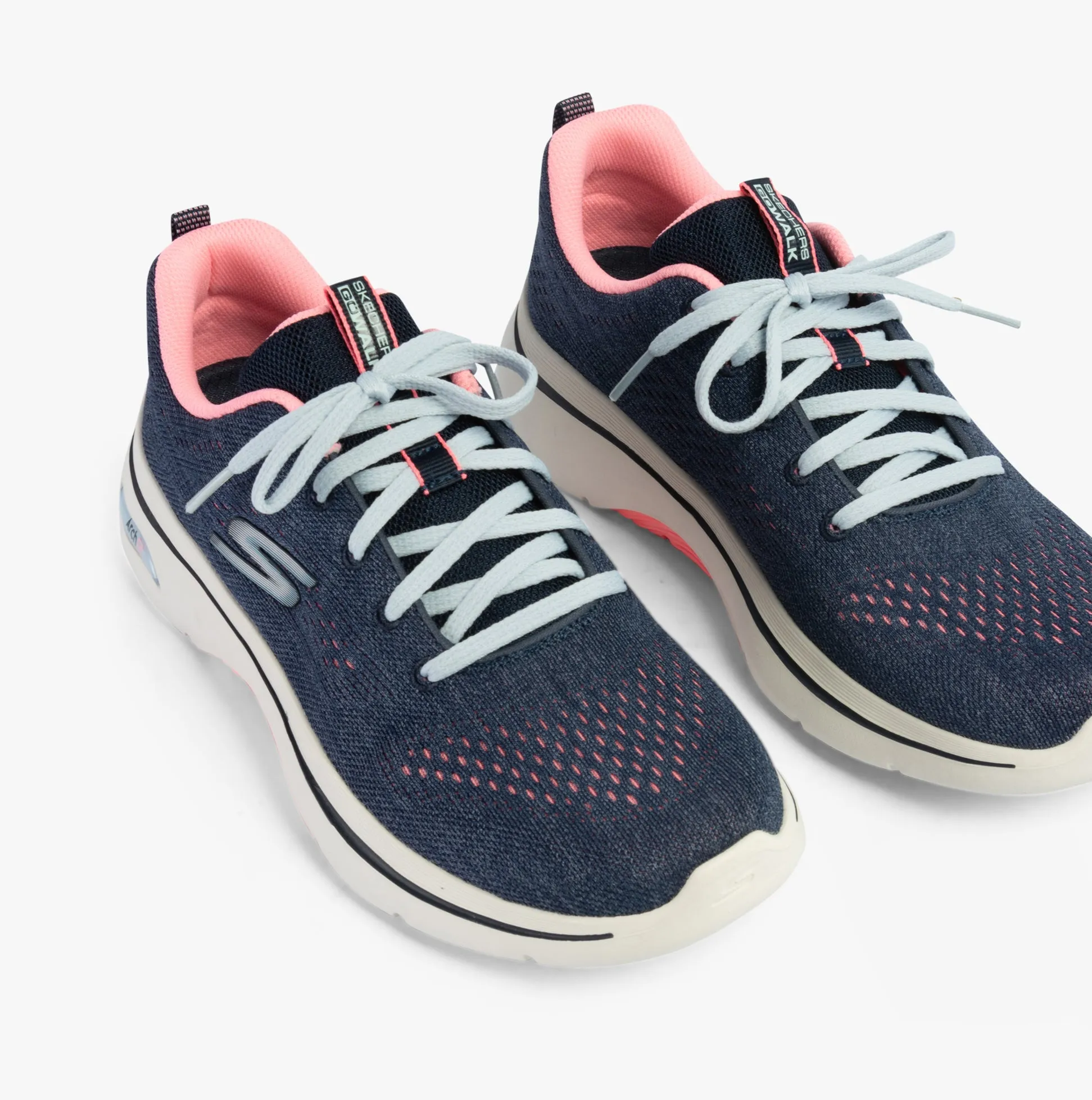 Skechers 125311/NVHP GO WALK ARCH FIT 2.0 - VIVID SUNSET Womens Trainers Navy/Hotpink