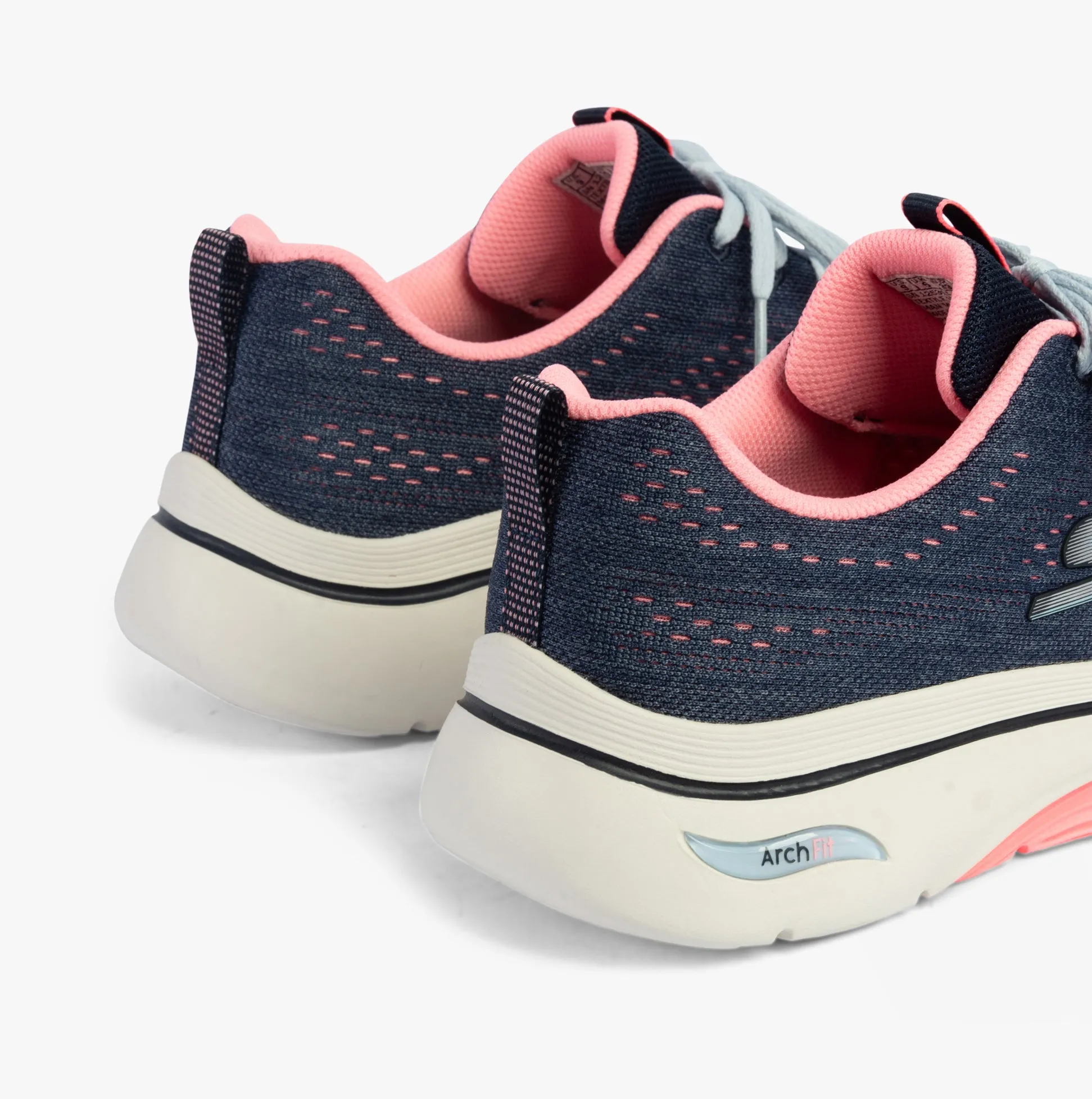 Skechers 125311/NVHP GO WALK ARCH FIT 2.0 - VIVID SUNSET Womens Trainers Navy/Hotpink