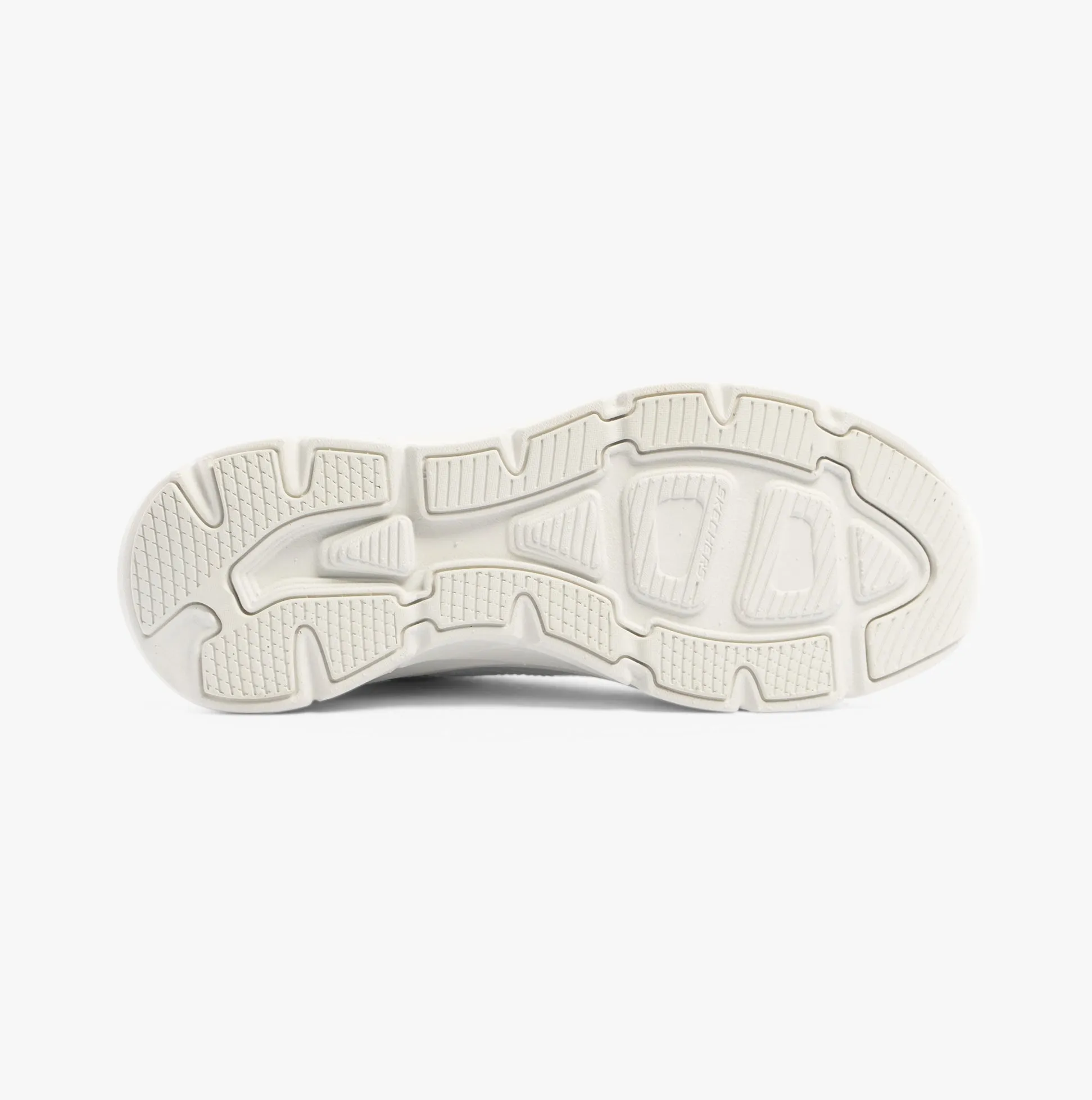 Skechers 150106/WSL D'LUX WALKER 2.0-GOLDEN STEP Womens Trainers White/Silver