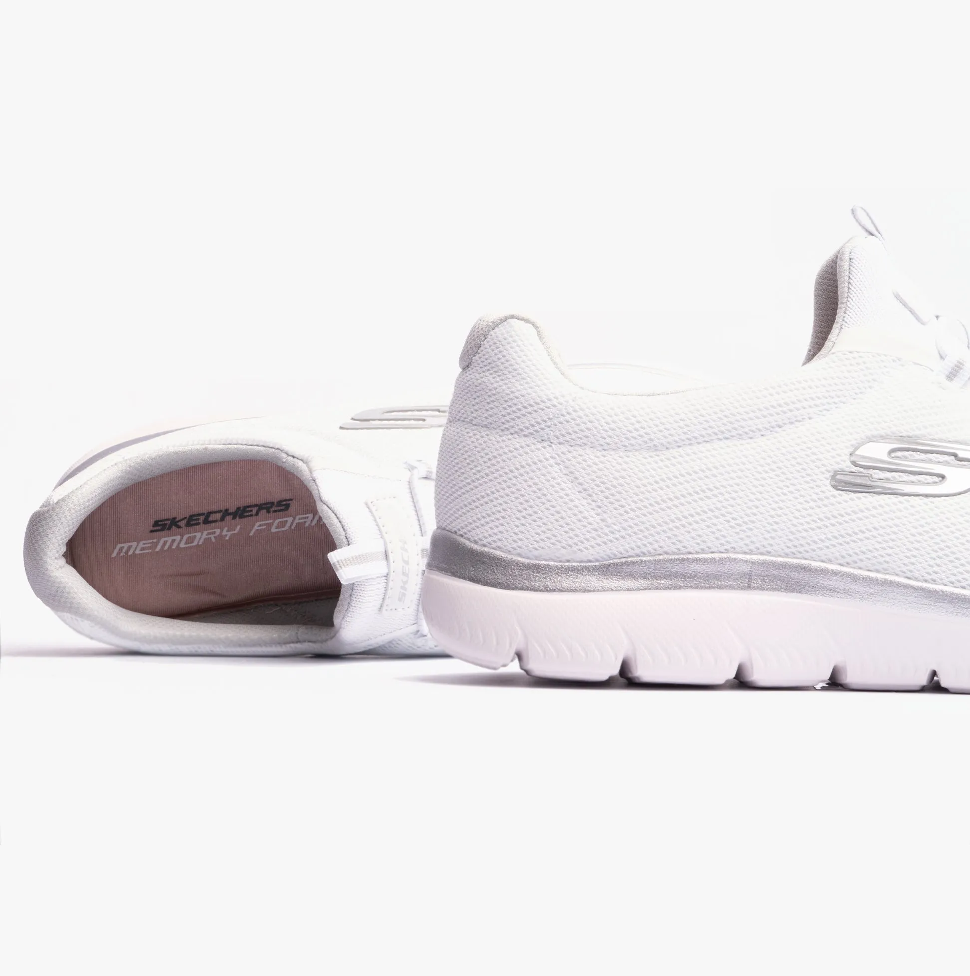 Skechers 150119/WSL SUMMITS Womens Trainers White/Silver