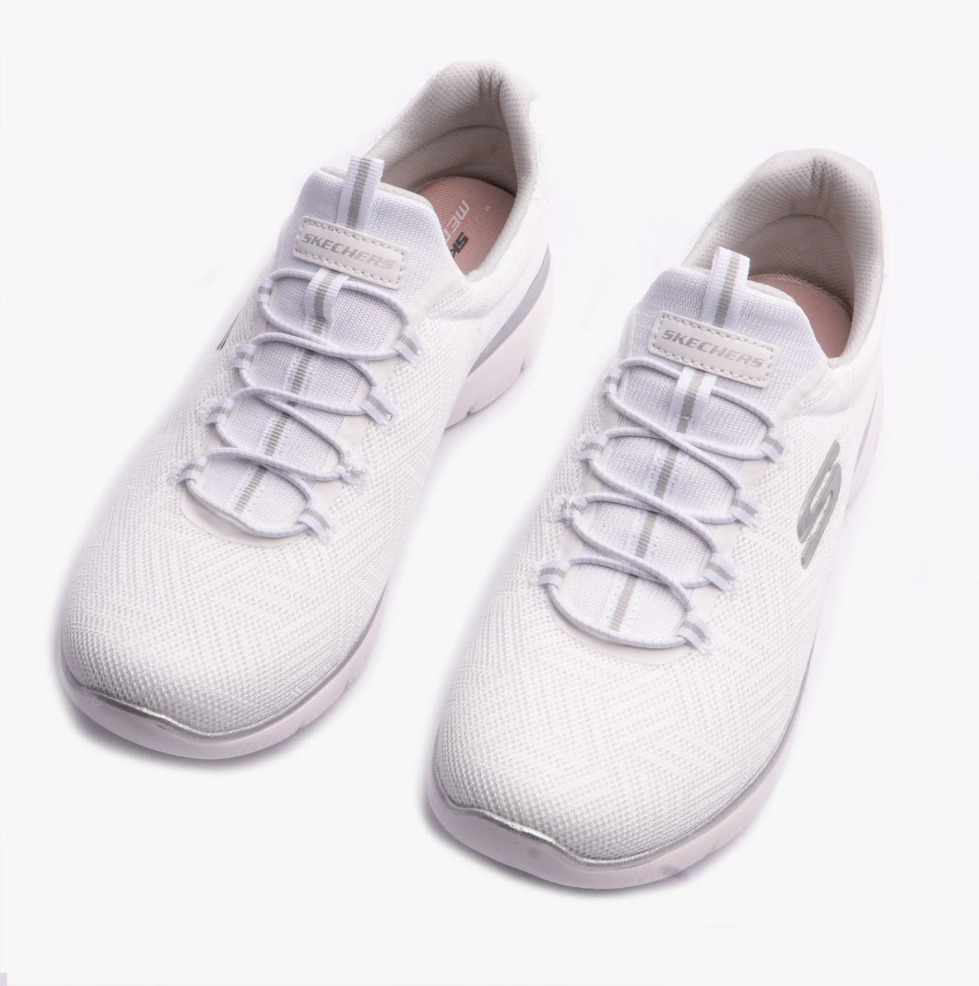 Skechers 150119/WSL SUMMITS Womens Trainers White/Silver