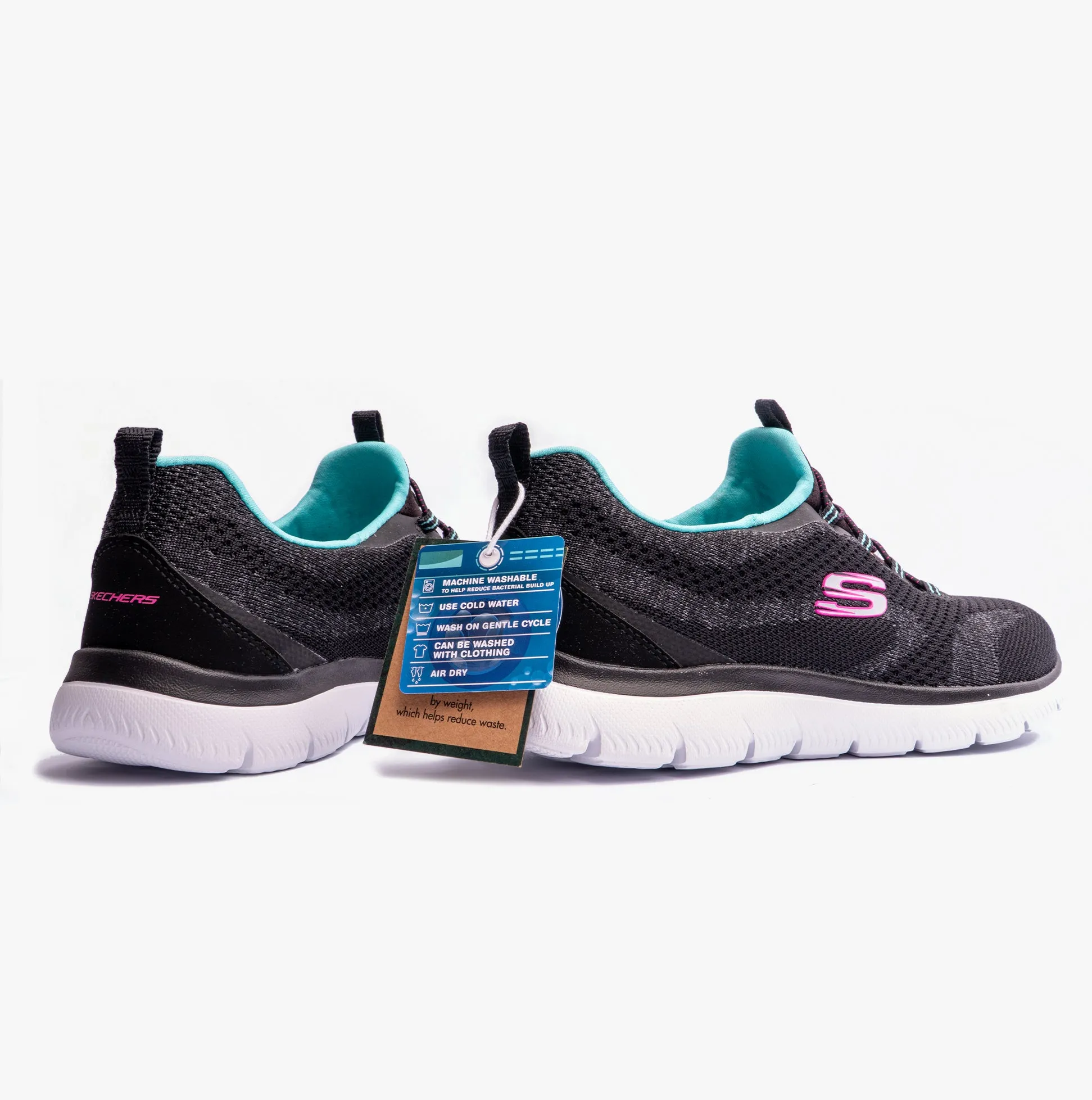 Skechers 150120/BKMT SUMMITS - NEW NATURE Womens Trainers Black/Multi