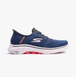 Skechers 216648/NVRD O WALK 7 - FREE HAND 2 Mens Trainers Navy/Red
