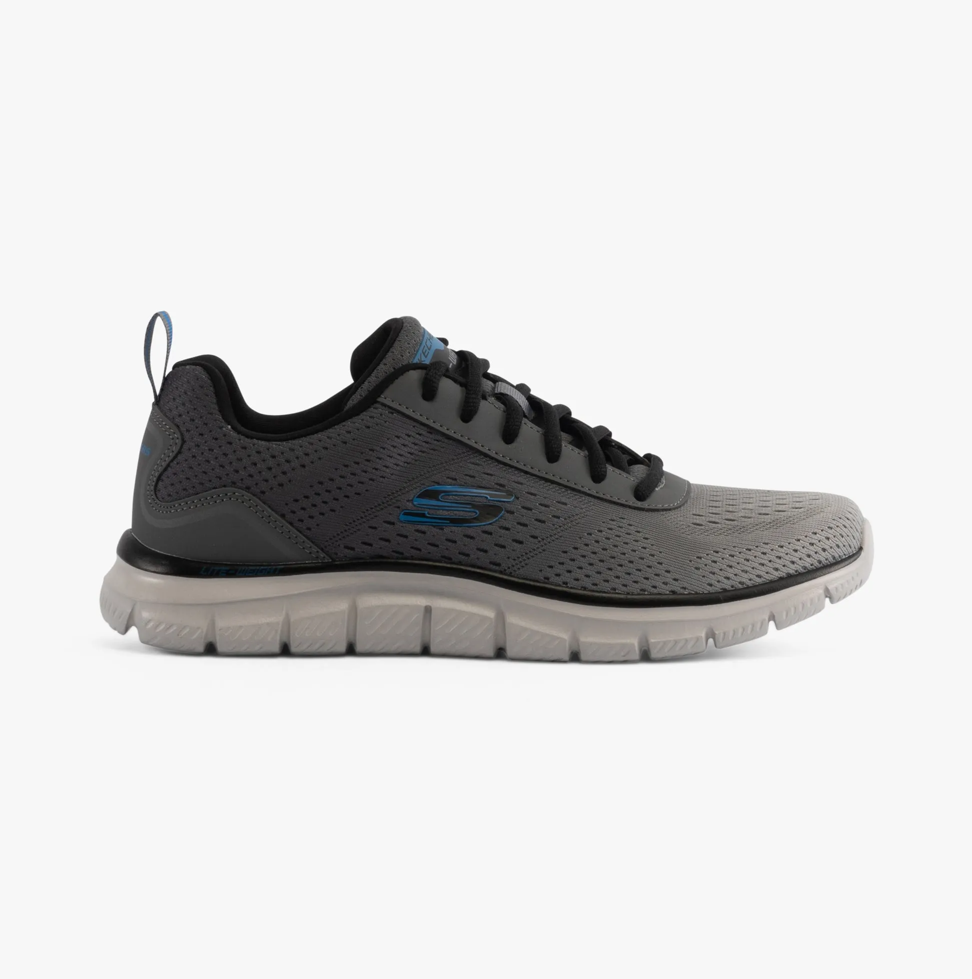 Skechers 232399/CCGY TRACK-RIPKENT Mens Trainers Charcoal/ Black