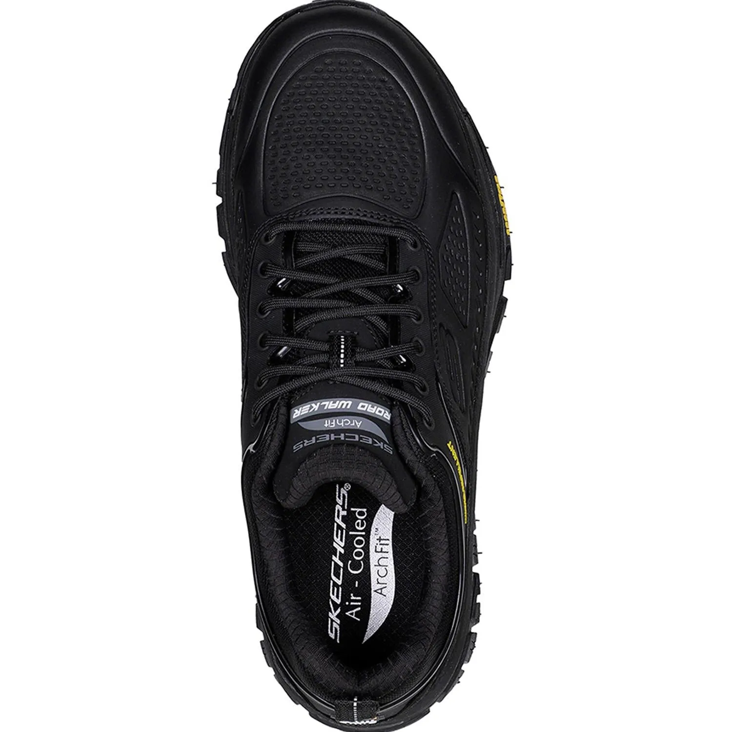 Skechers 237333 Arch Fit Road Walker Recon Herren-Sneaker in weiter Passform, Schwarz/Schwarz
