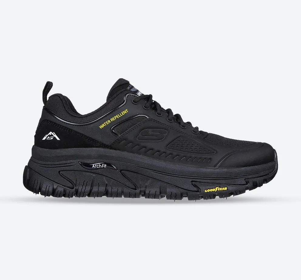 Skechers 237333 Arch Fit Road Walker Recon Herren-Sneaker in weiter Passform, Schwarz/Schwarz