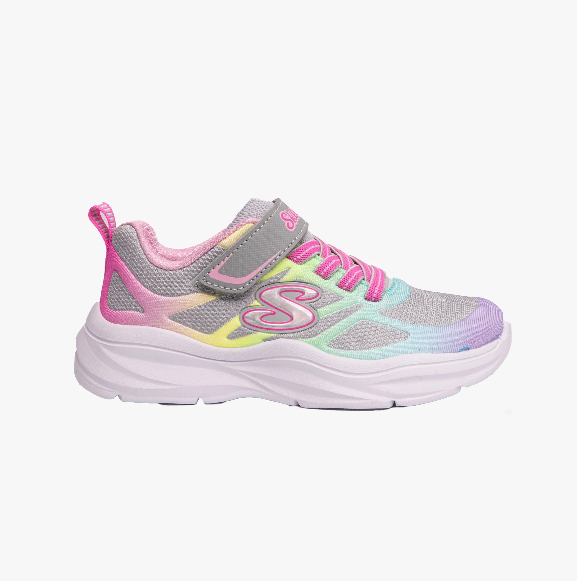 Skechers 303503L/GYMT POWER JAMS Girls Sport Gray/Multi