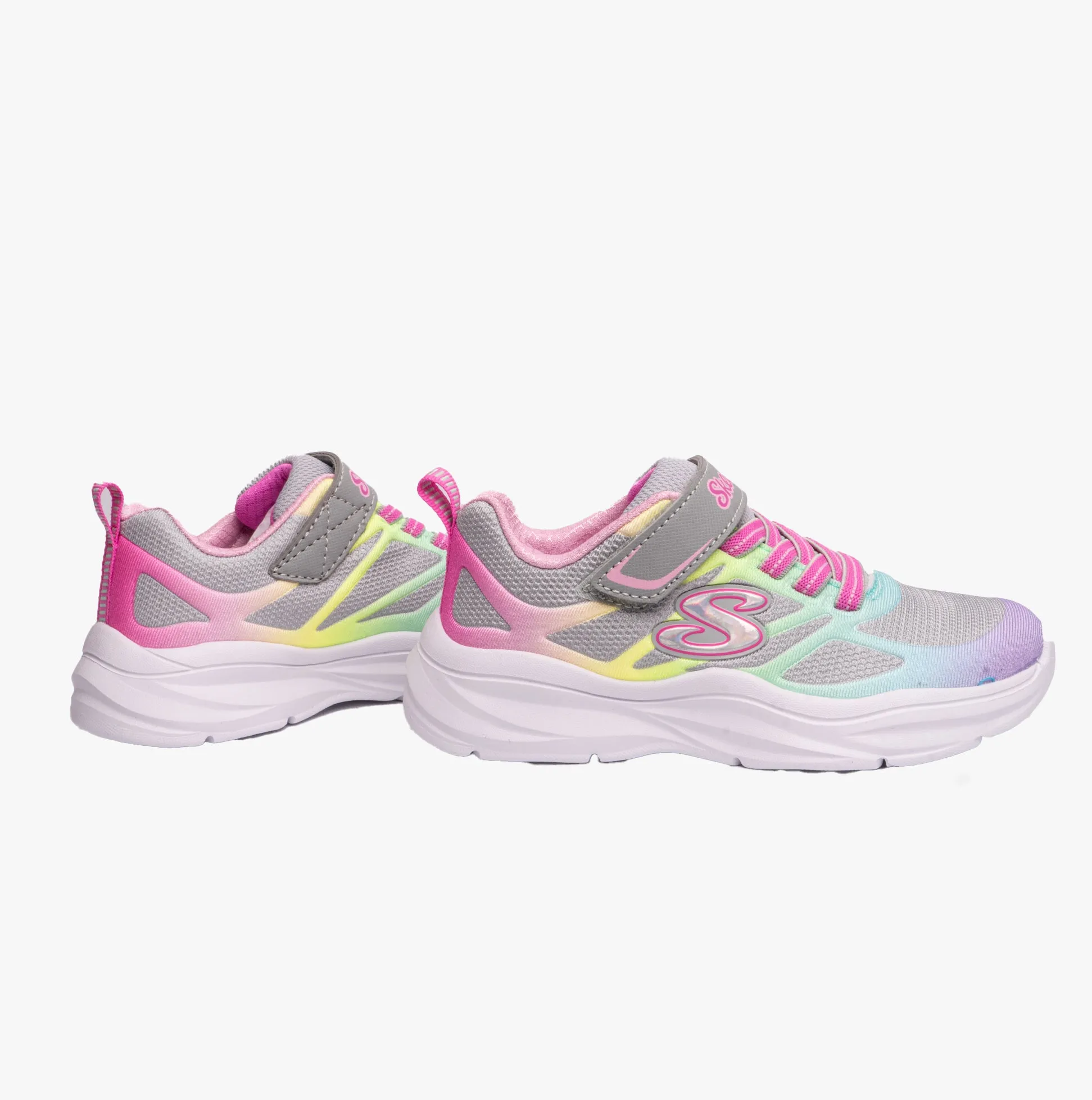 Skechers 303503L/GYMT POWER JAMS Girls Sport Gray/Multi