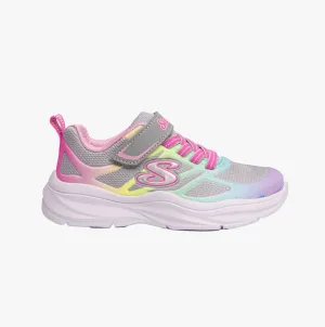 Skechers 303503L/GYMT POWER JAMS Girls Sport Gray/Multi