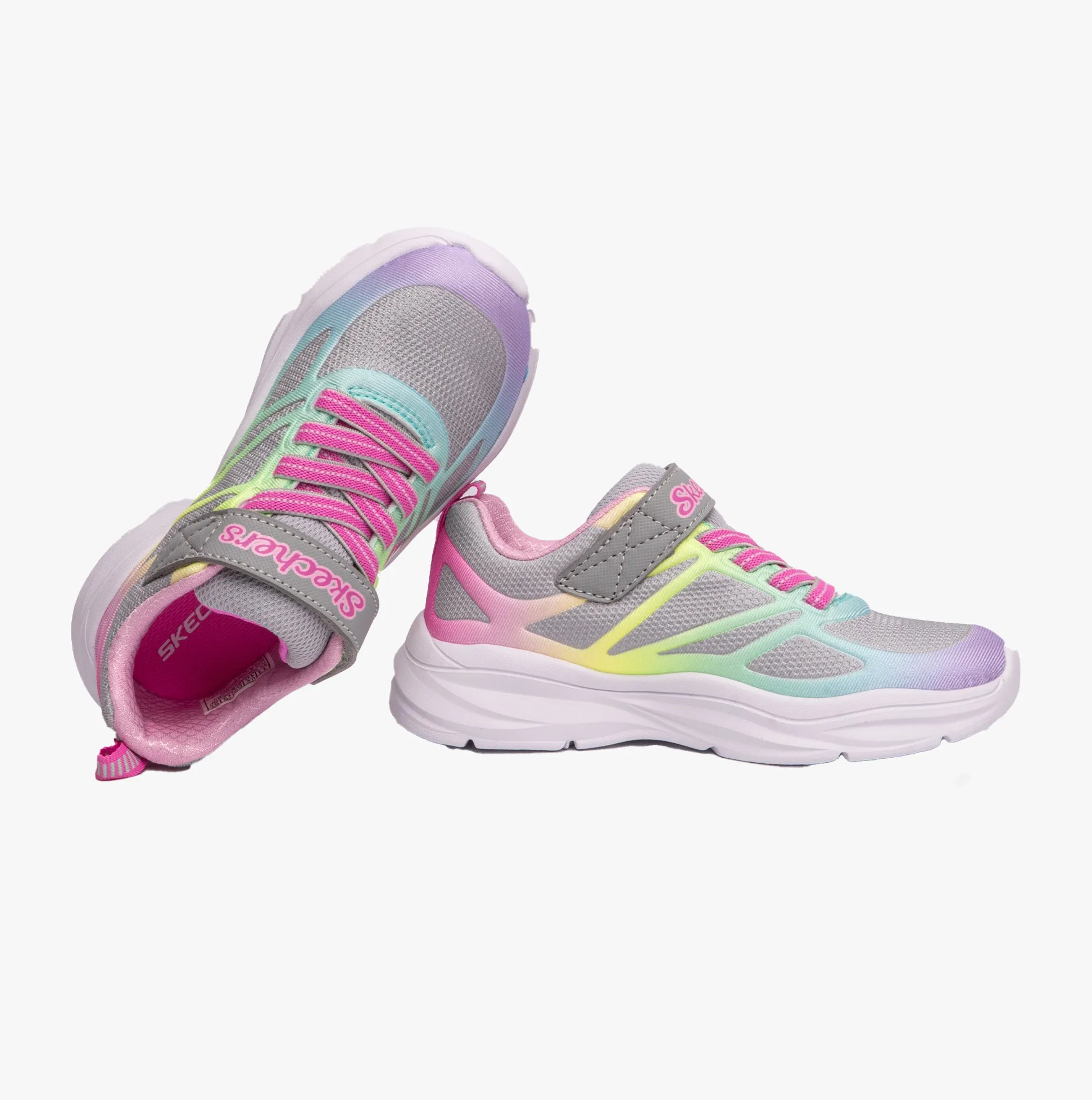 Skechers 303503L/GYMT POWER JAMS Girls Sport Gray/Multi