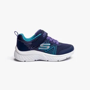 Skechers 303535L/NVMT MICROSPEC PLUS - SWIRL SWEET Girls Sport Navy/Multi