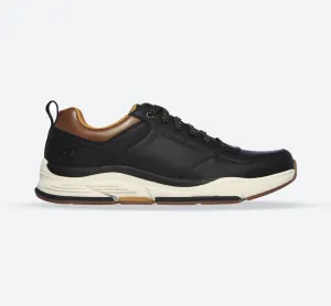 Skechers 66204 Benago Treno Walking-Sneaker für Herren, weite Passform, Schwarz