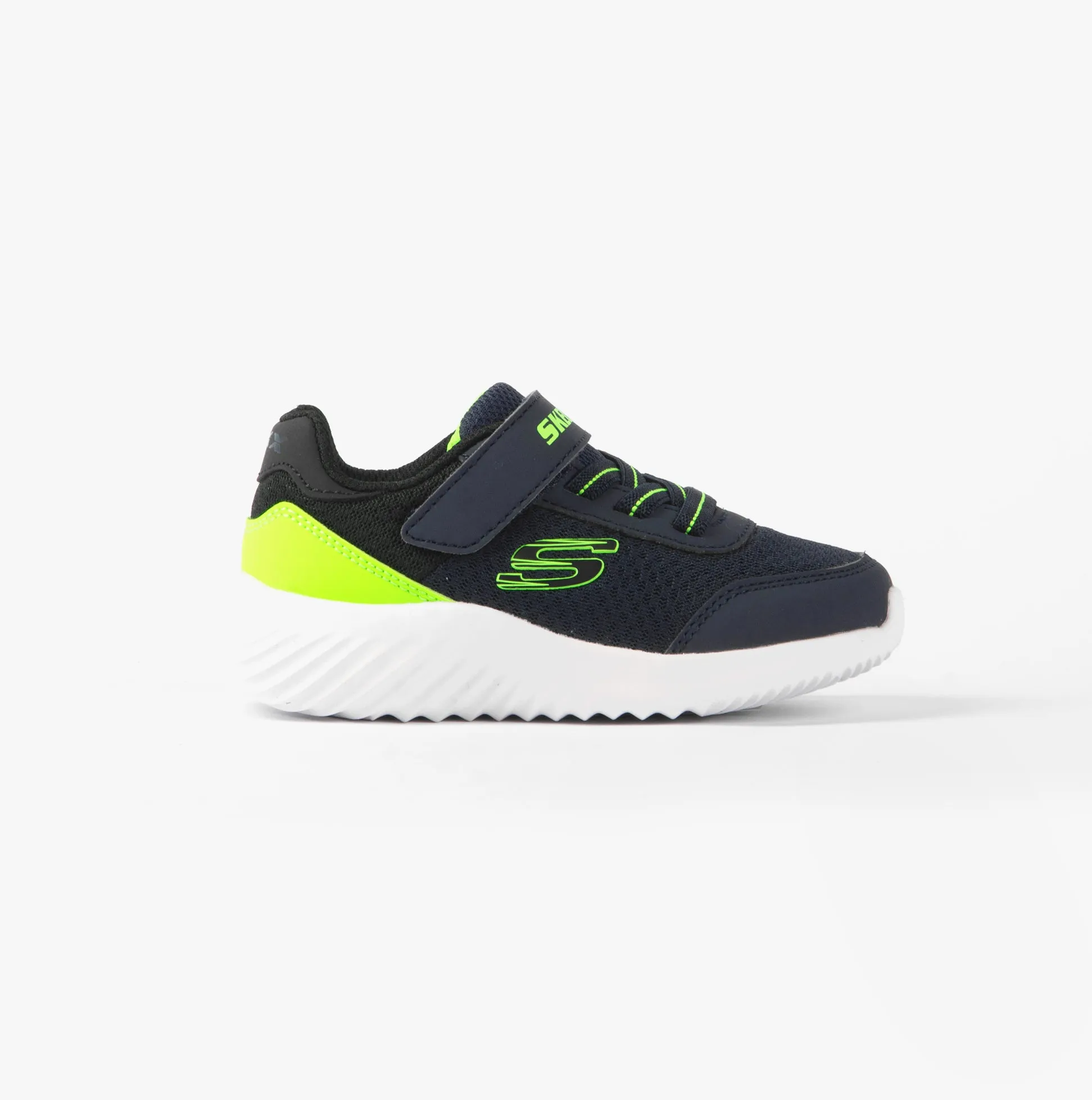 Skechers BOUNDER - TREZIC Boys Trainers Navy/Lime